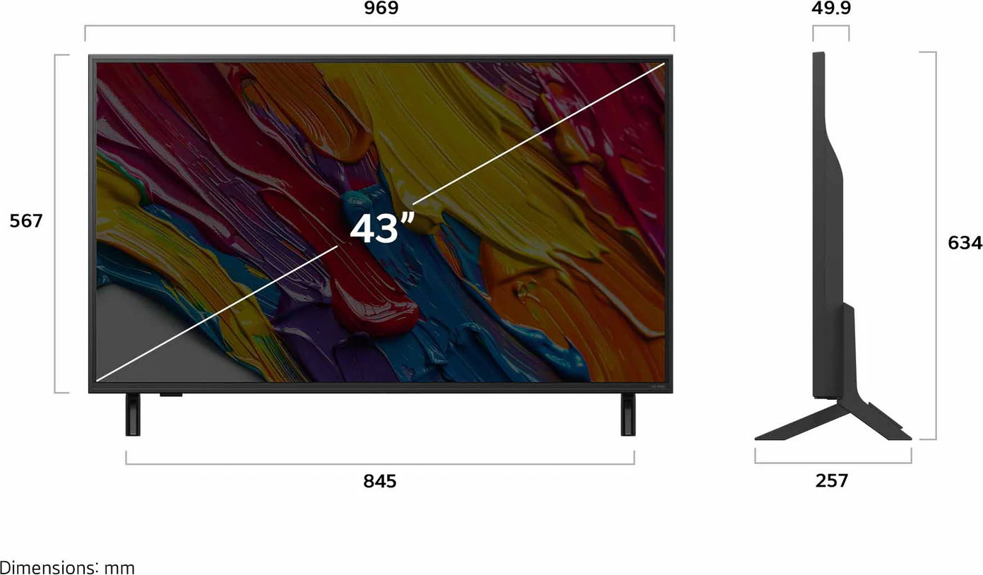 LG Televisie 43" QNED 4K (UHD) - 43QNED84A6C