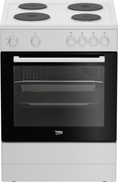 BEKO fornuis met electrische kookplaat - 60cm - FBS66000GW