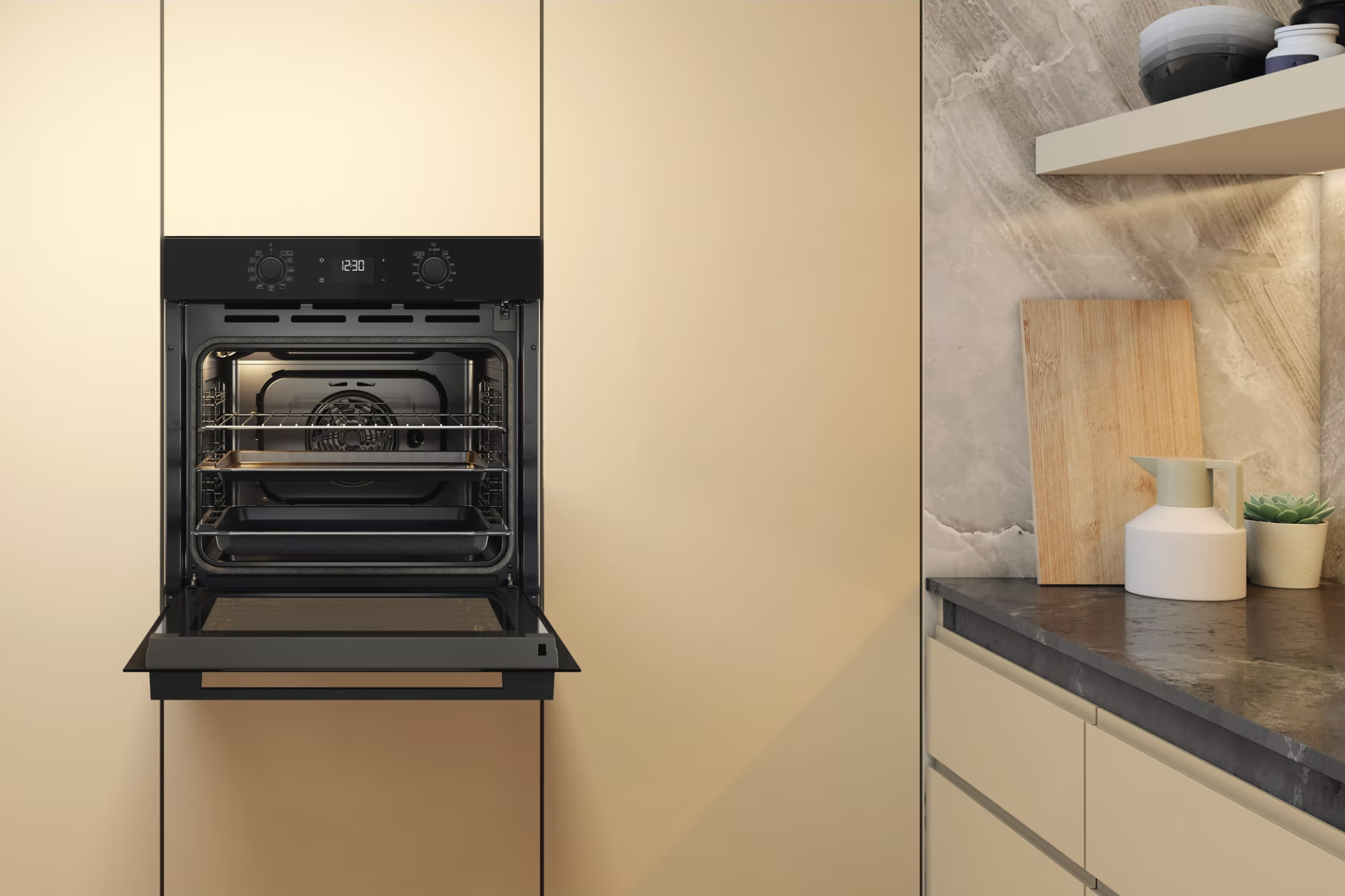 WHIRLPOOL NEW ACTUAL multifunctionele oven - 60cm - OMK58RU0B