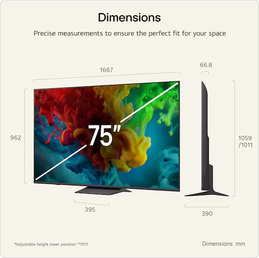 LG Televisie 75" 4K (UHD) - 75QNED83B6A