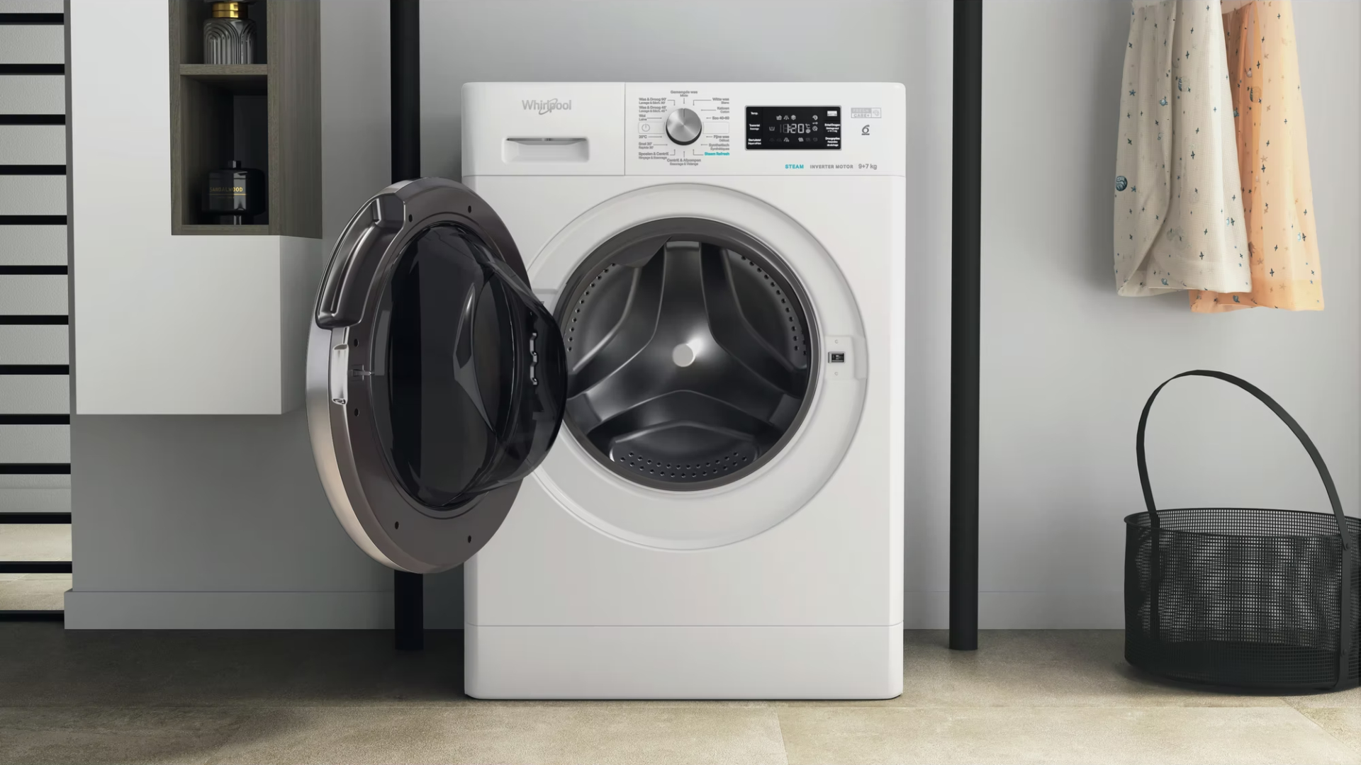 WHIRLPOOL Was-droogcombinatie 7 kg - FFWDB976258EBCVBE
