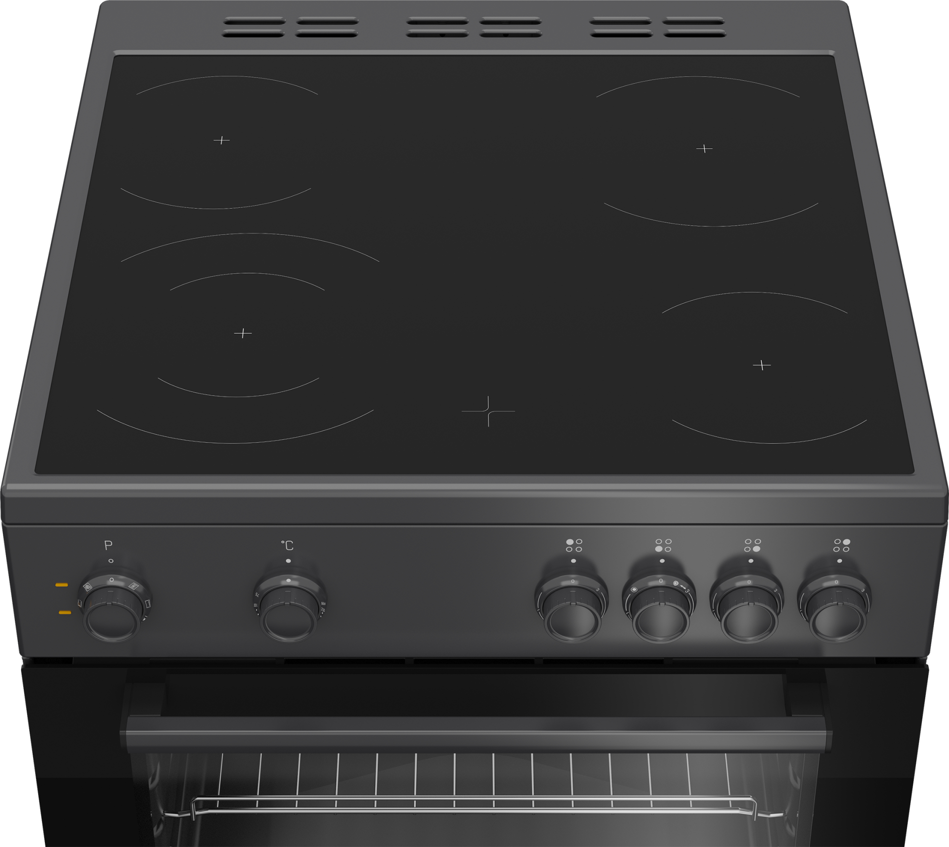 BEKO fornuis met electrische kookplaat - 60cm - FBM6701A
