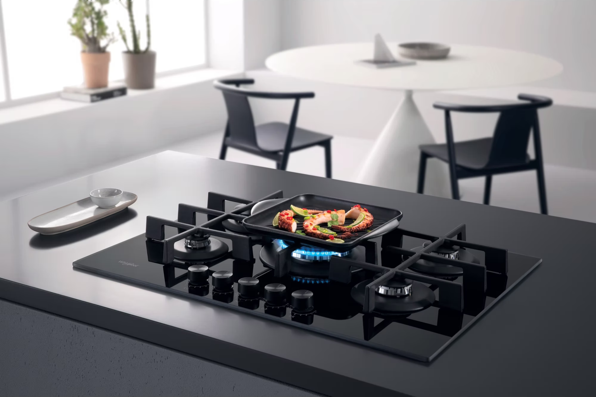WHIRLPOOL gaskookplaat - 73cm - GOWL728NB