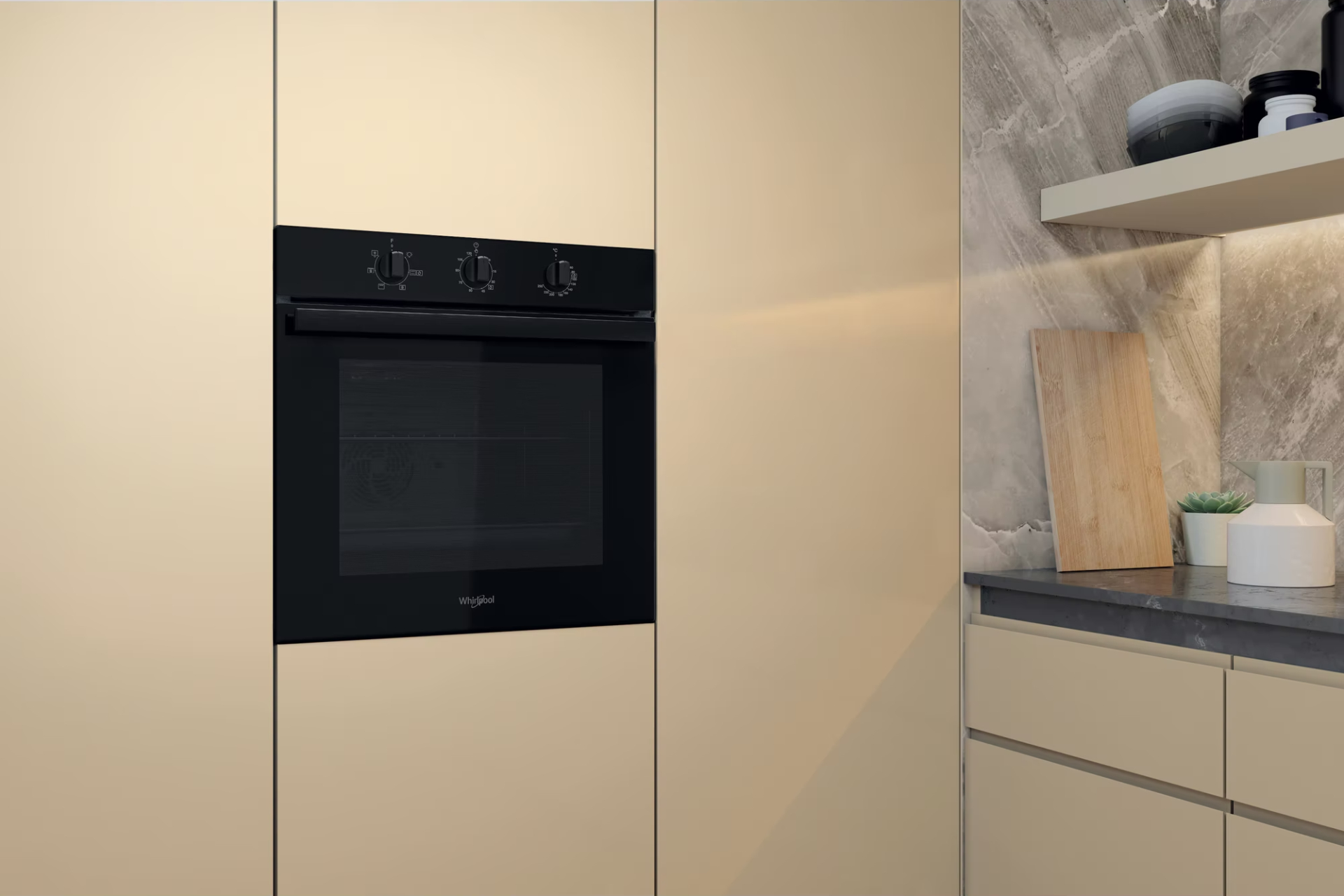 WHIRLPOOL NEW ACTUAL multifunctionele oven - 60cm - OMR35HR0B