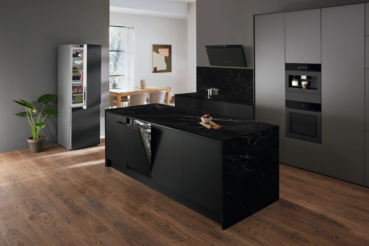MIELE headfree dampkap - 88cm - DAH4980OBSW/MATT