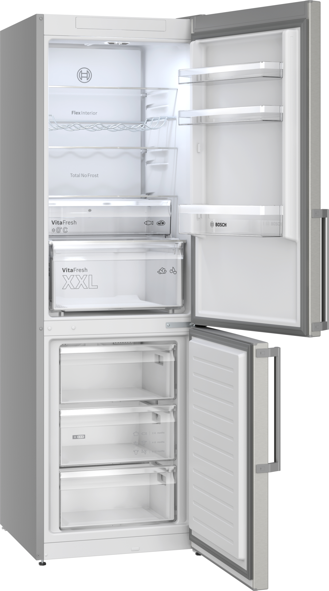 BOSCH SERIE 4 vrijstaande koel-/vriescombinatie - 186cm - KGN367ICT