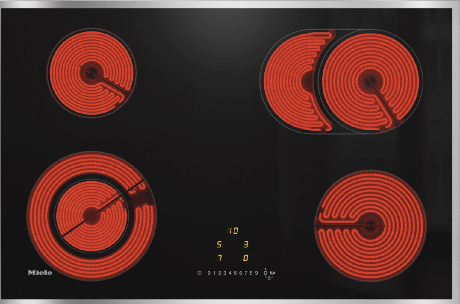MIELE KM6522FR vitrokeramische kookplaat - 76cm