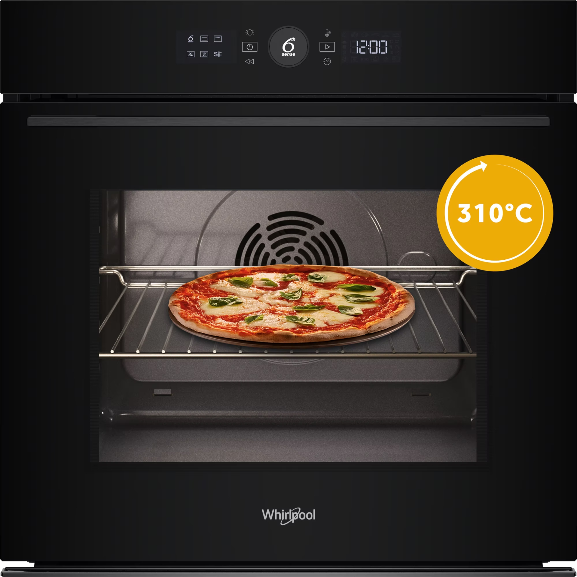 WHIRLPOOL multifunctionele oven met stoom - 60cm - WOI5S8PPM1SBA