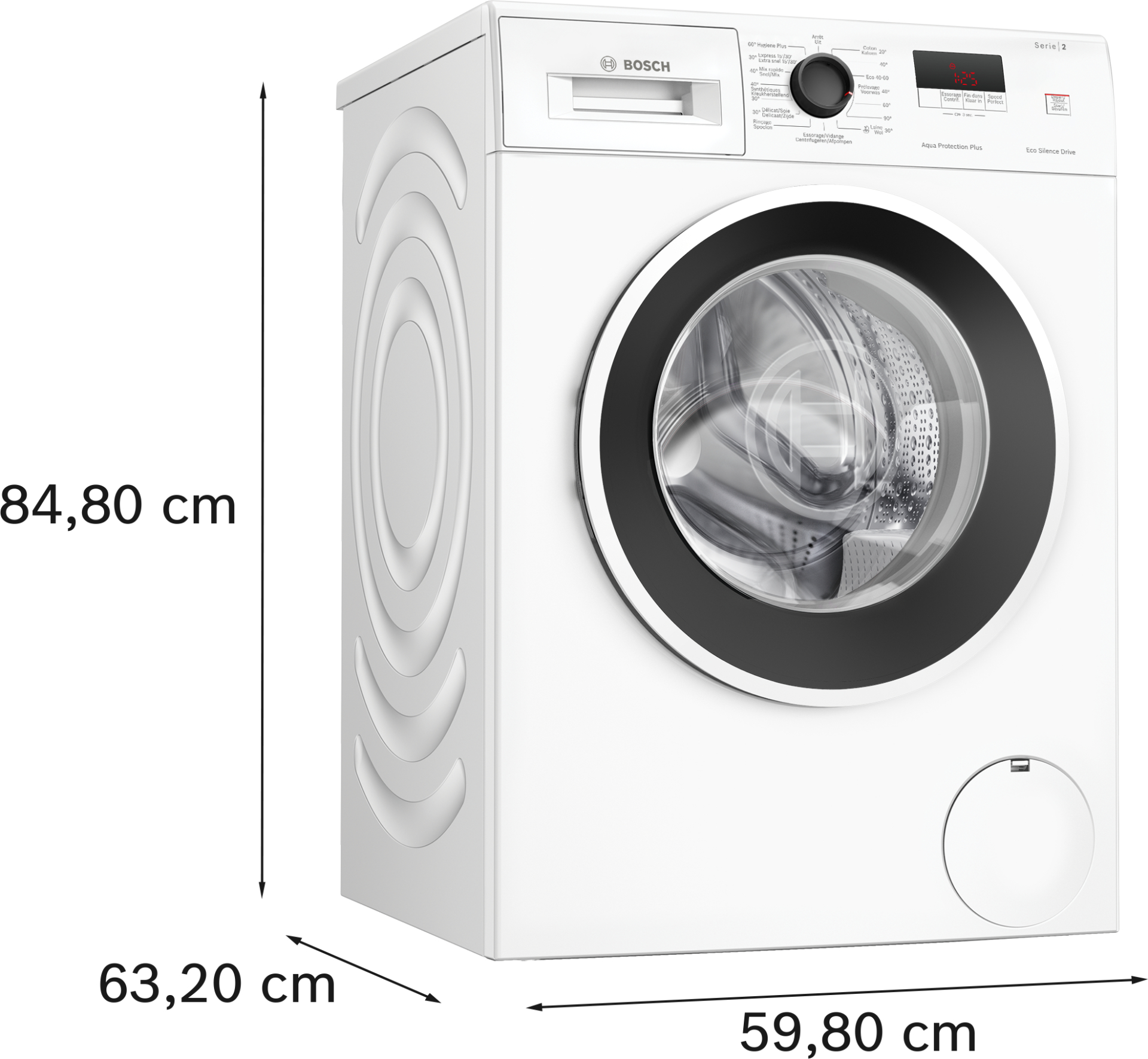 BOSCH SERIE 2 Wasmachine 7 kg - WGE02407FG
