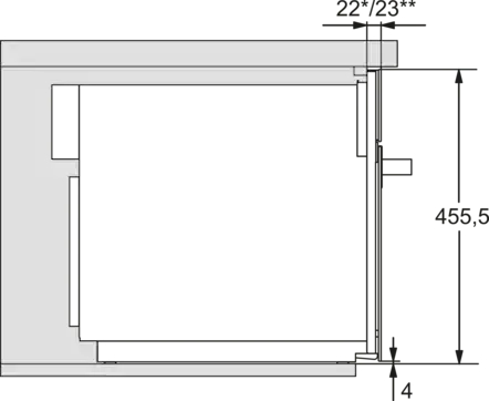 MIELE PURELINE microgolfoven - 45cm - M7240CS
