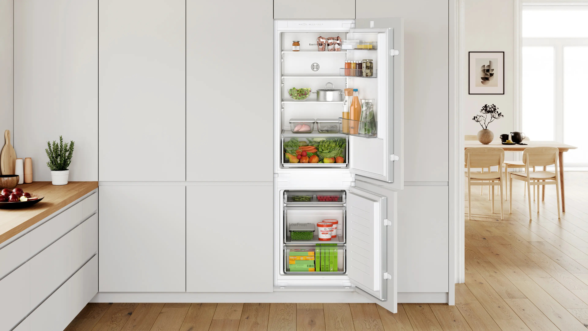 BOSCH SERIE 2 koel-/vriescombinatie - 178cm - KIV86NSE0
