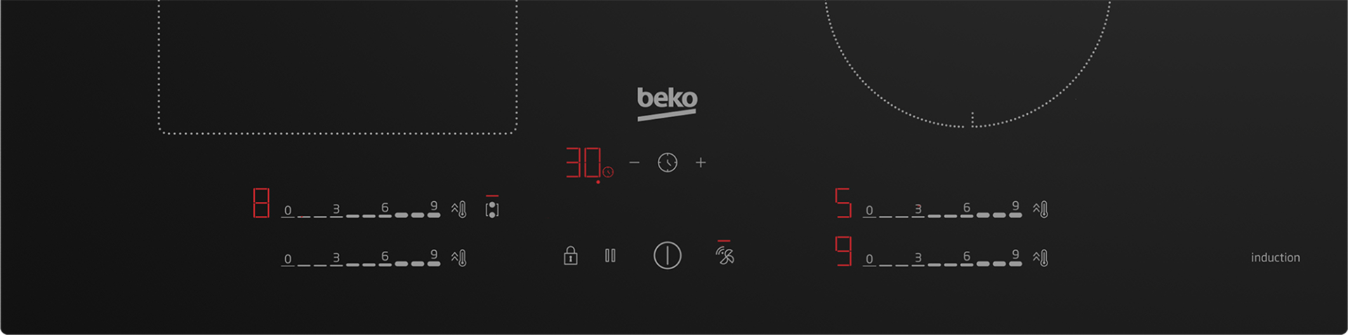 BEKO inductiekookplaat - 70cm - HII74700UF