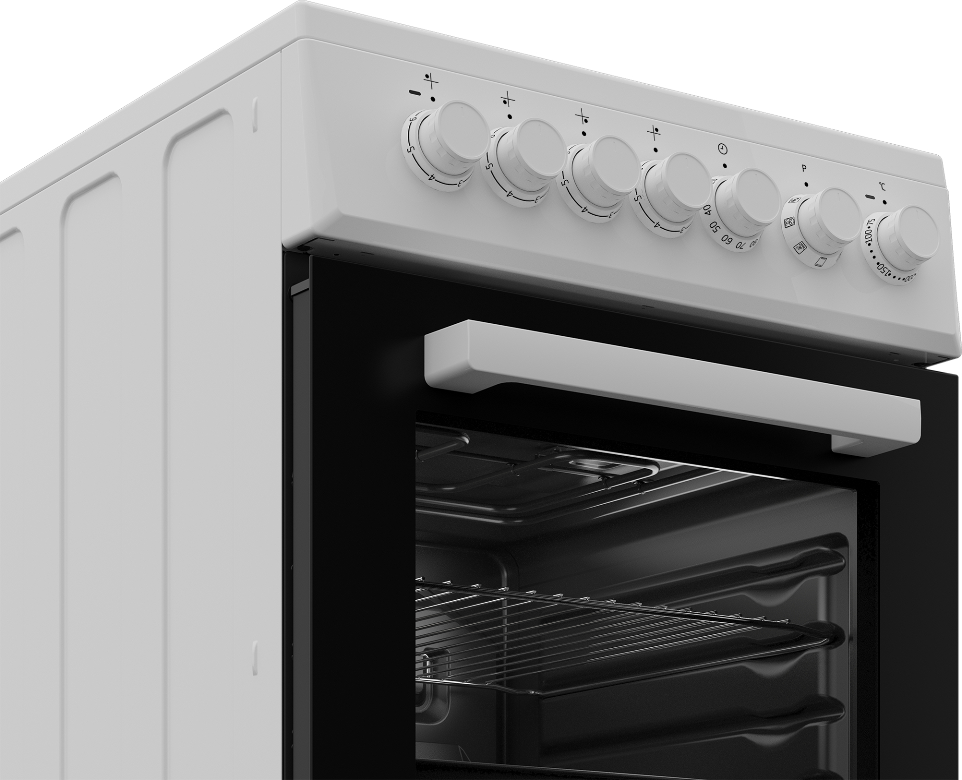 BEKO fornuis met keramische kookplaat - 50cm - FSM57100GW