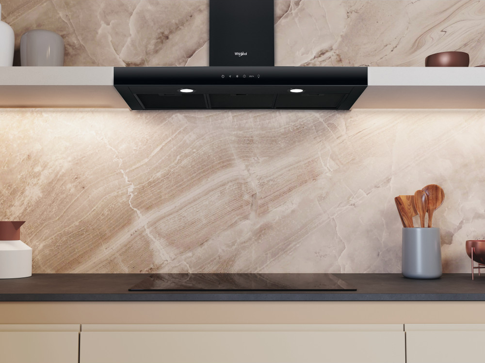 WHIRLPOOL wandschouwdampkap - 90cm - WHBS92FLTK