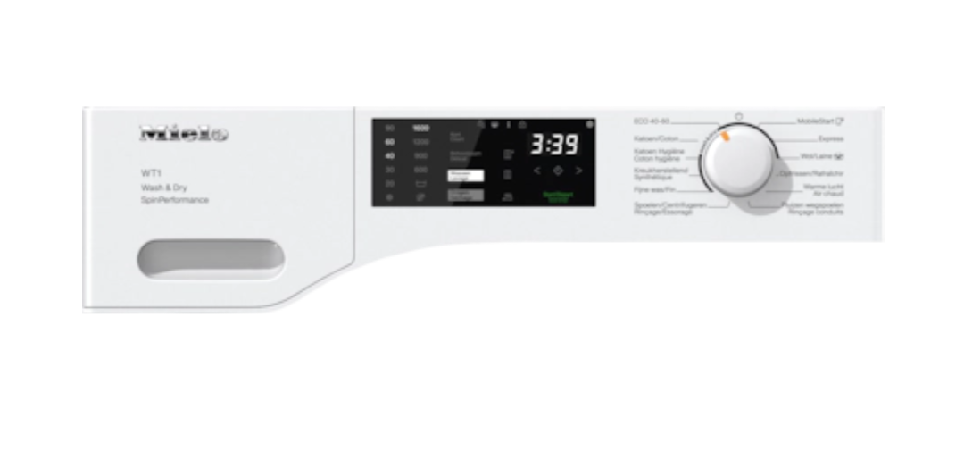 MIELE STANDARD CHROME EDITION Was-droogcombinatie 5 kg - WTD280WCS