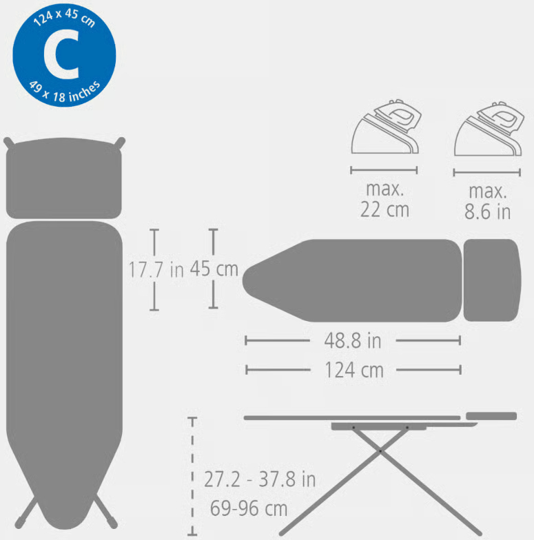BRABANTIA strijkplank - 246081