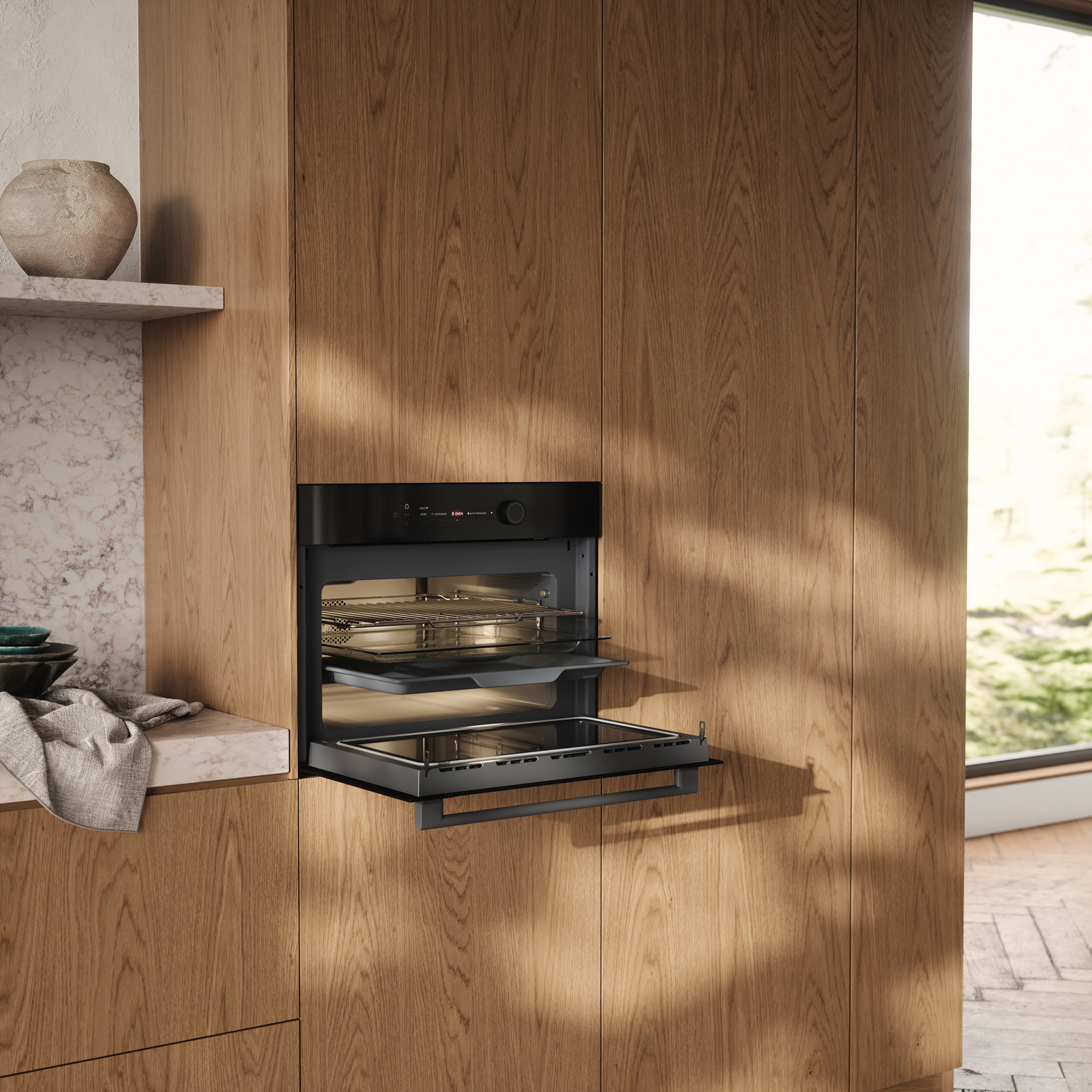 ATAG multifunctionele oven met microgolfoven - 45cm - CX8471D