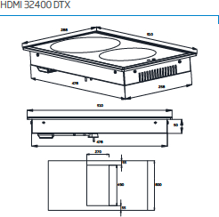 BEKO inductiekookplaat - domino - HDMI32400DTX