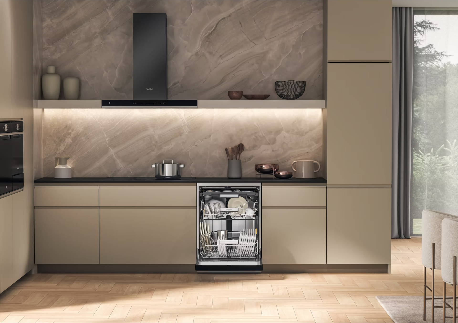 WHIRLPOOL vrijstaande vaatwasser - W7FHS41X