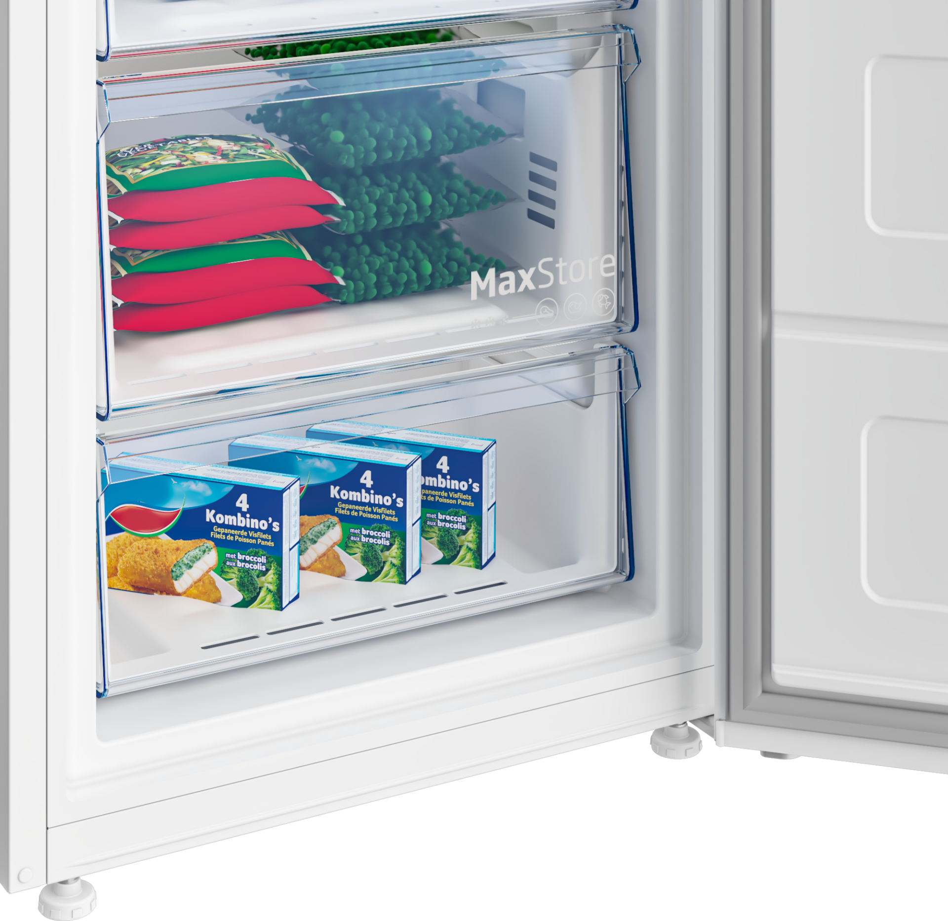 BEKO vrijstaande vriezer - 152cm - B3RFNE274W