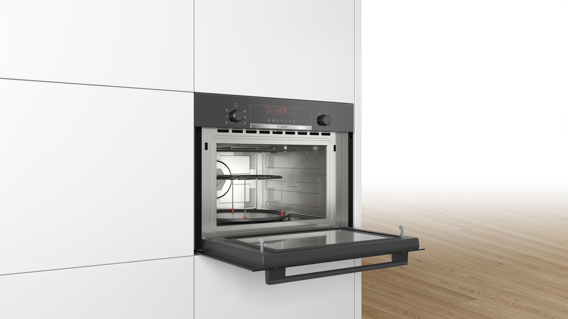 BOSCH SERIE 4 multifunctionele oven met microgolfoven - 45cm - CMA583MB0