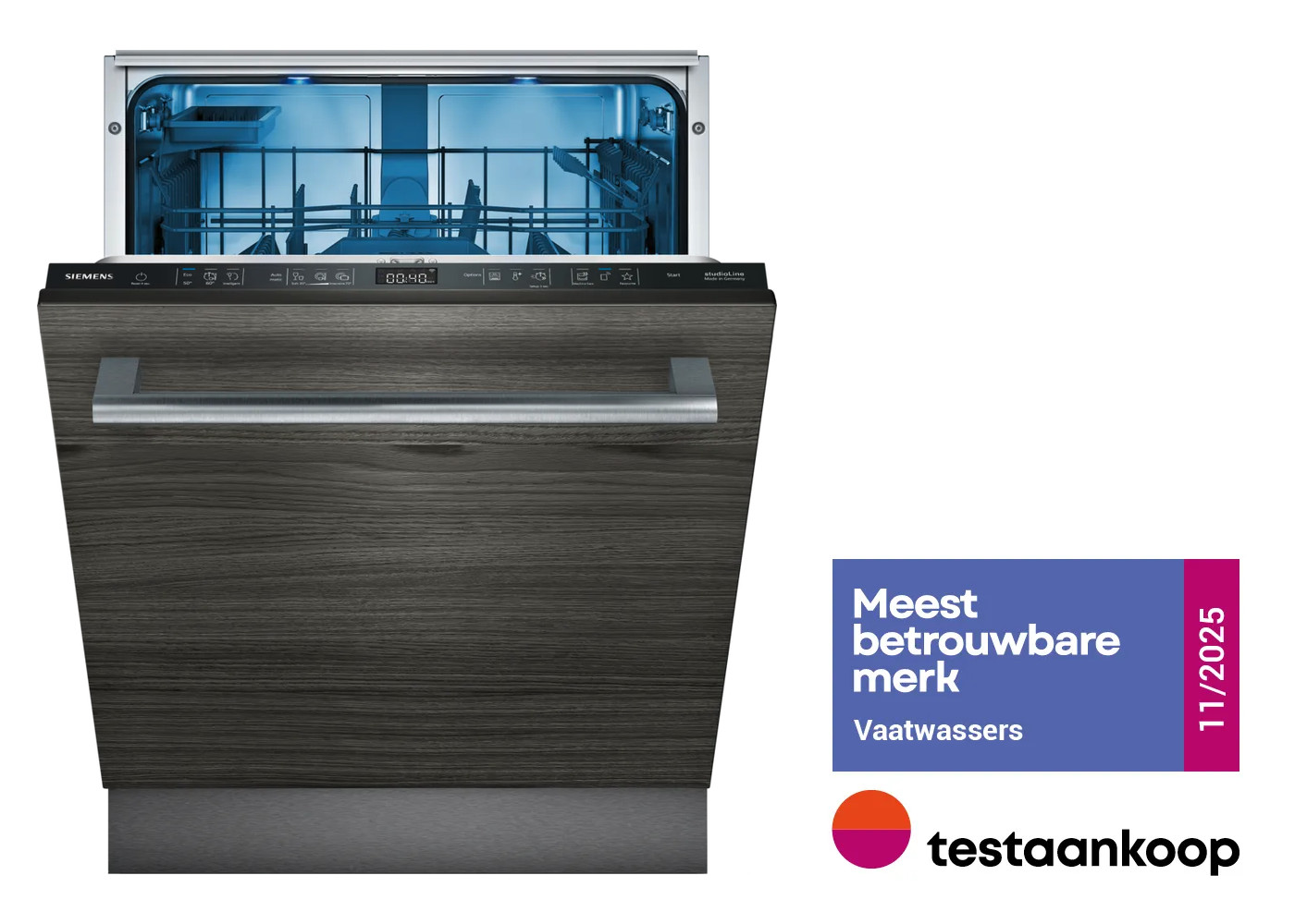 SIEMENS SX75Z802BE IQ500 vaatwasser volledig integreerbaar