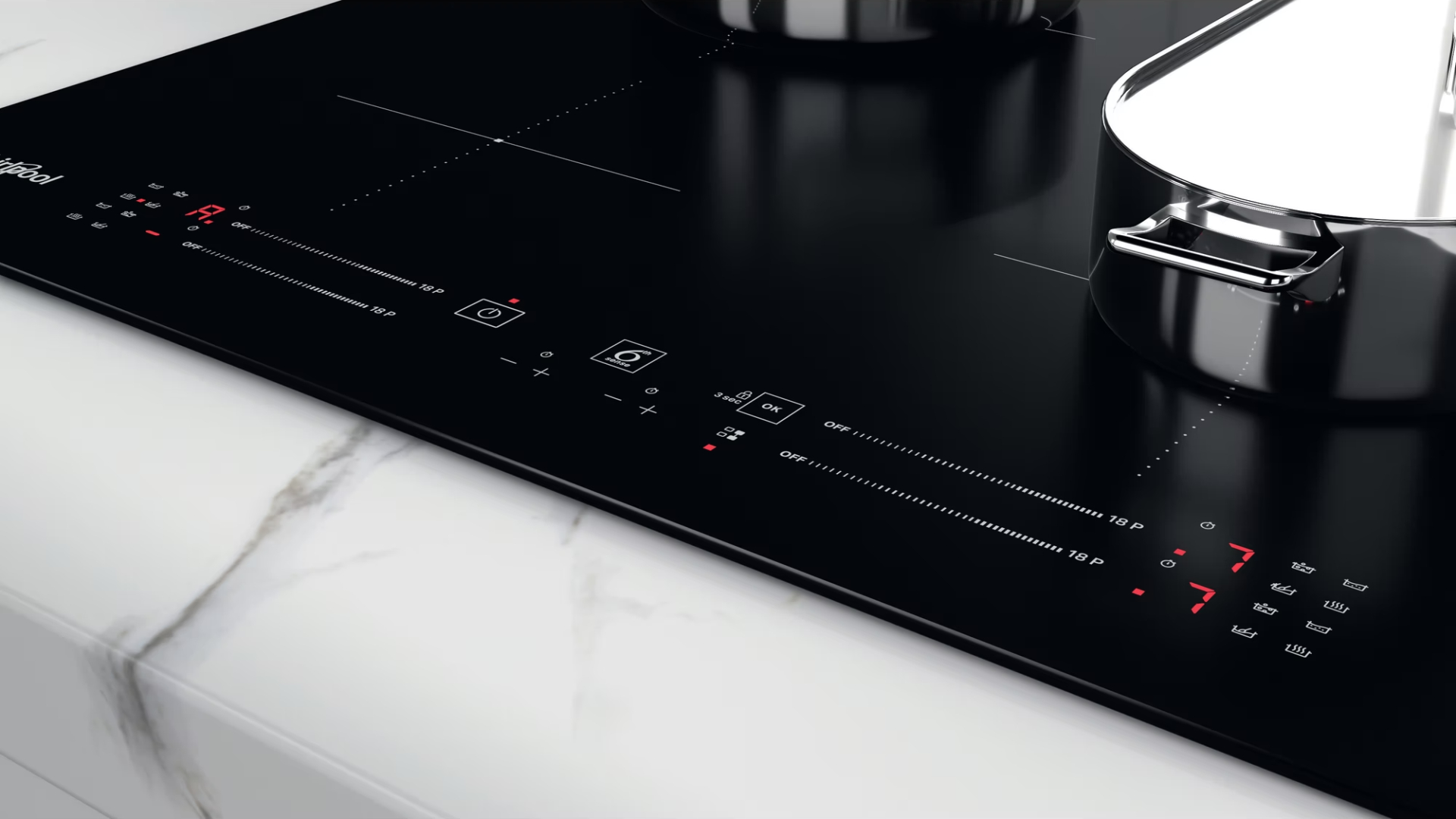 WHIRLPOOL inductiekookplaat - 59cm - WBS2560NE