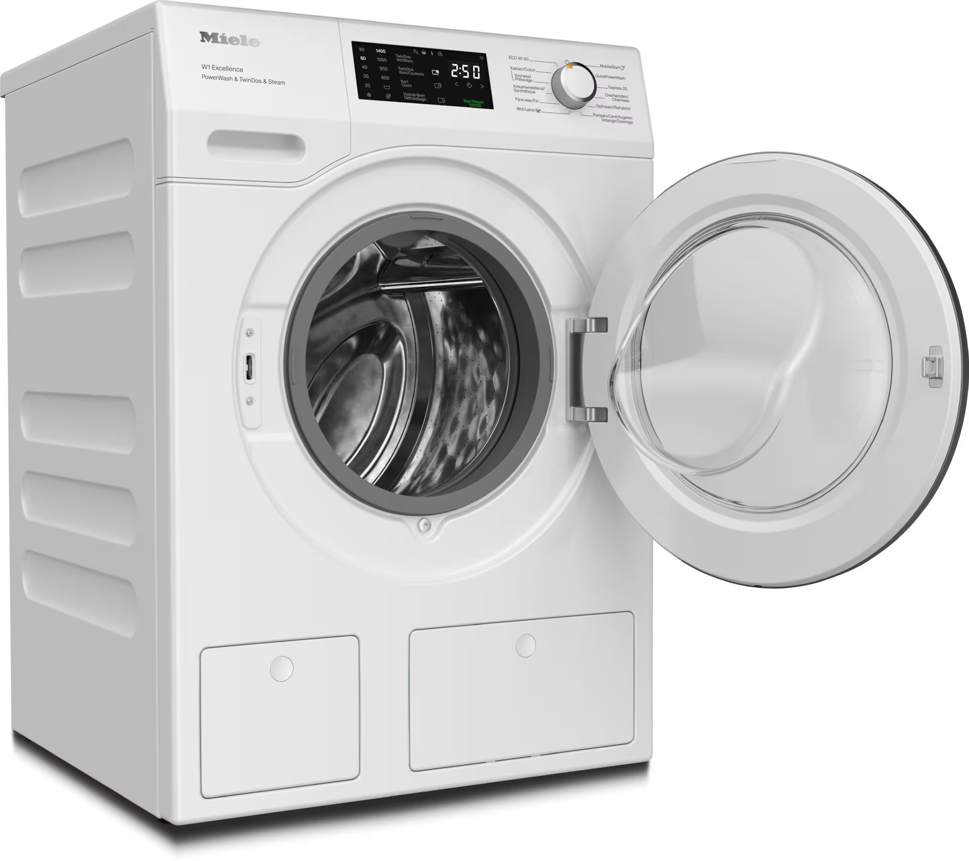 MIELE CHROME EDITION Wasmachine 9 kg - WEG895WPS