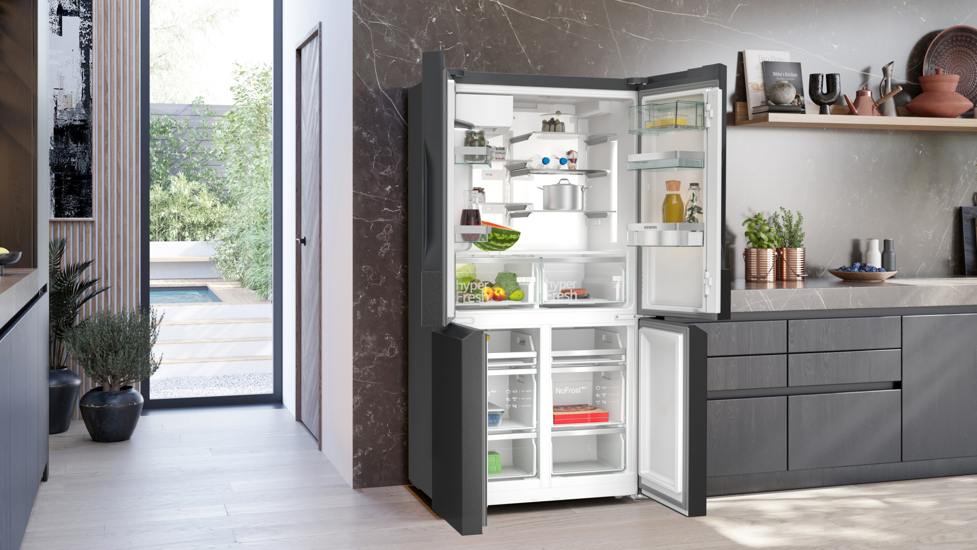 SIEMENS IQ700 side-by-side - 183cm - KF96DPXEA