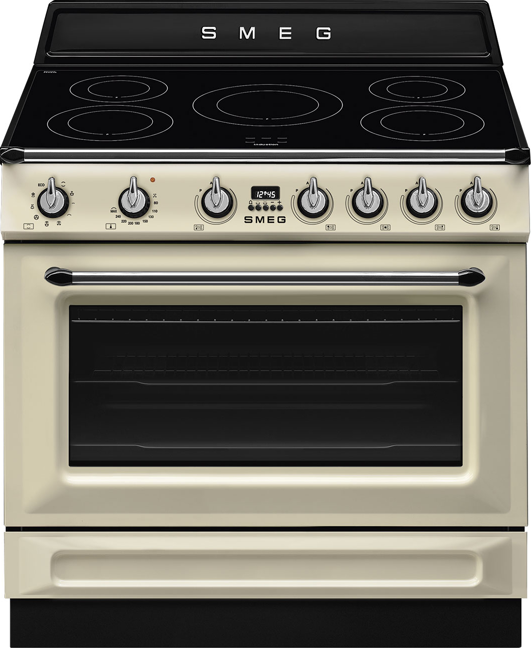 SMEG fornuis met inductie kookplaat - 90cm - TR90IMP