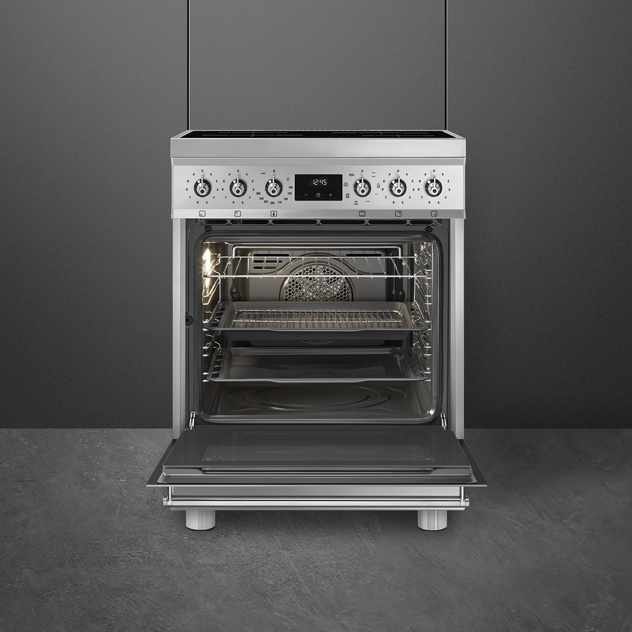 SMEG fornuis met inductie kookplaat - 60cm - C6IMXM2