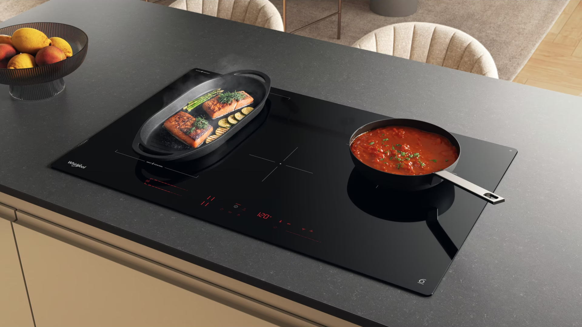 WHIRLPOOL inductiekookplaat - 80cm - WTX8015DCF