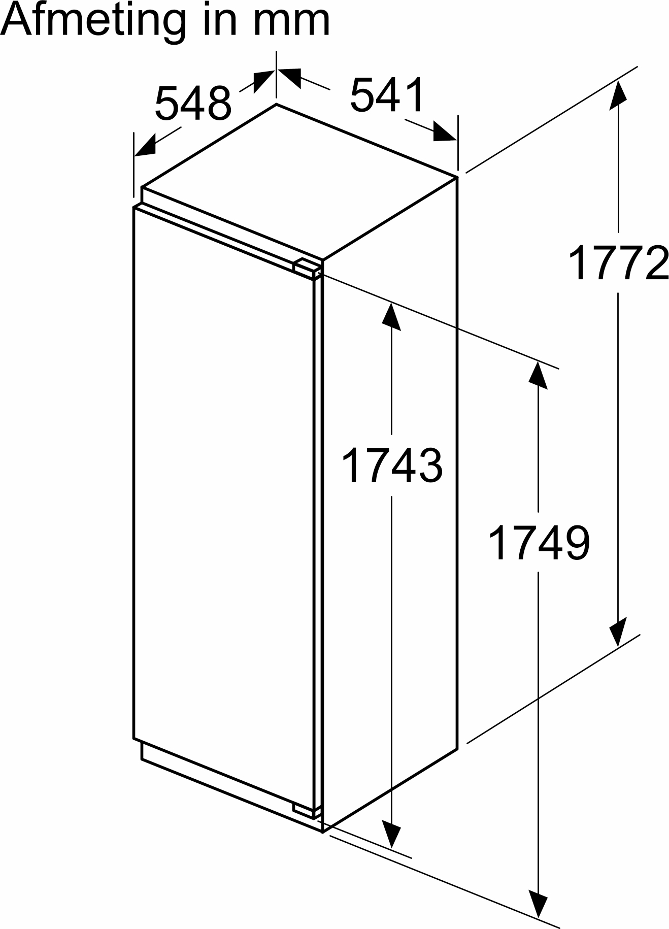 BOSCH SERIE 4 koelkast met vriesvak - 178cm - KIL82VFE0