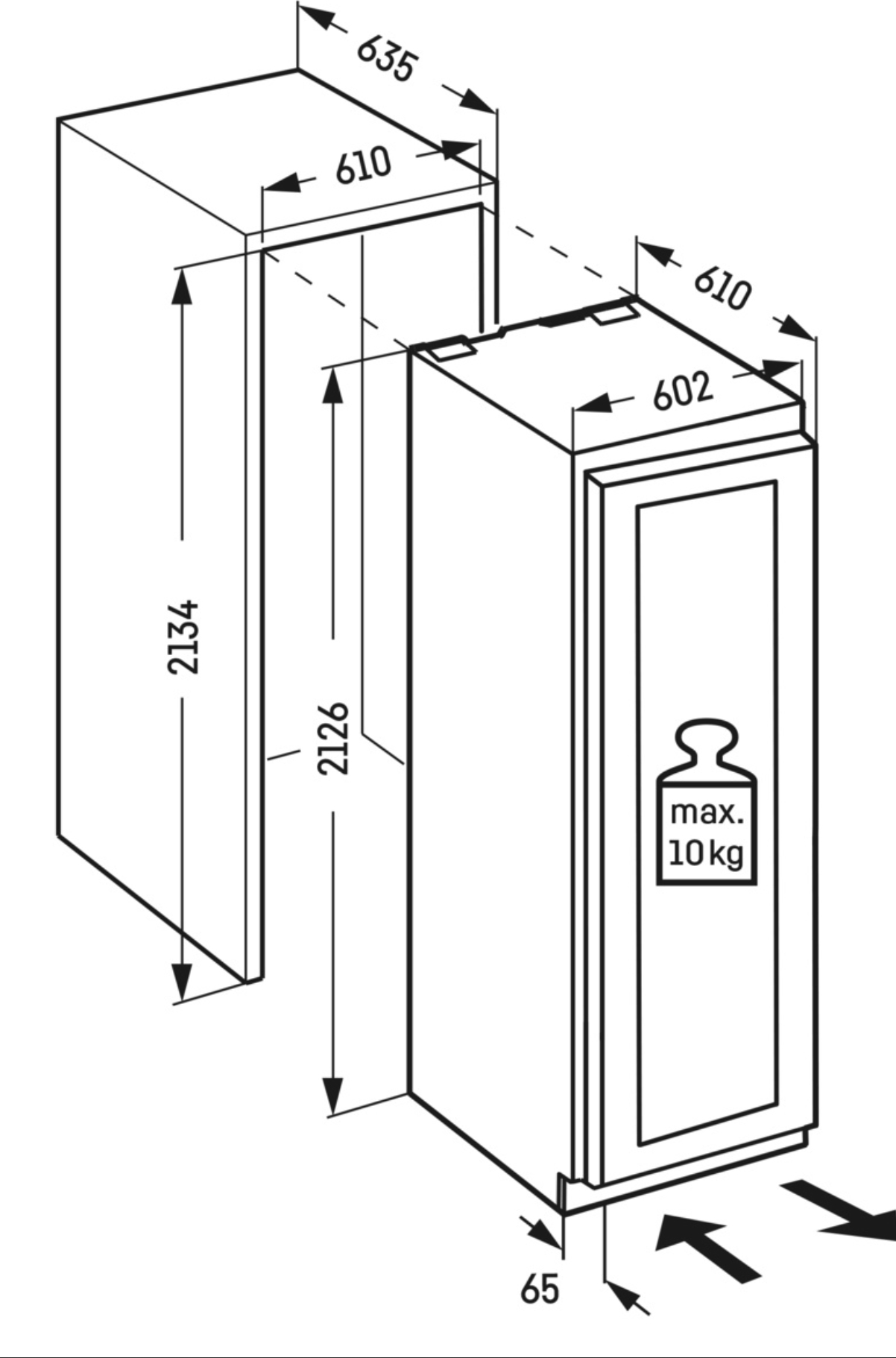 LIEBHERR MONOLITH Inbouw wijnklimaatkast - EWPI967120617