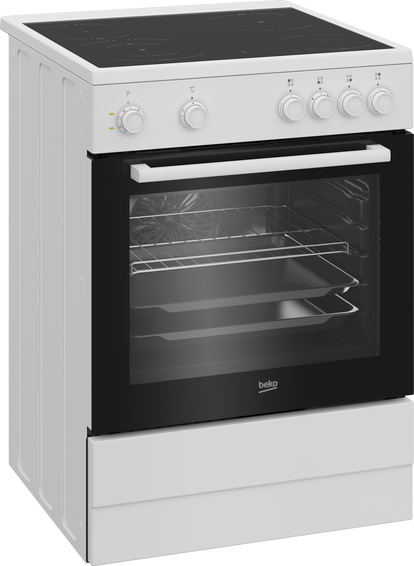 BEKO fornuis met keramische kookplaat - 60cm - FBM6701W