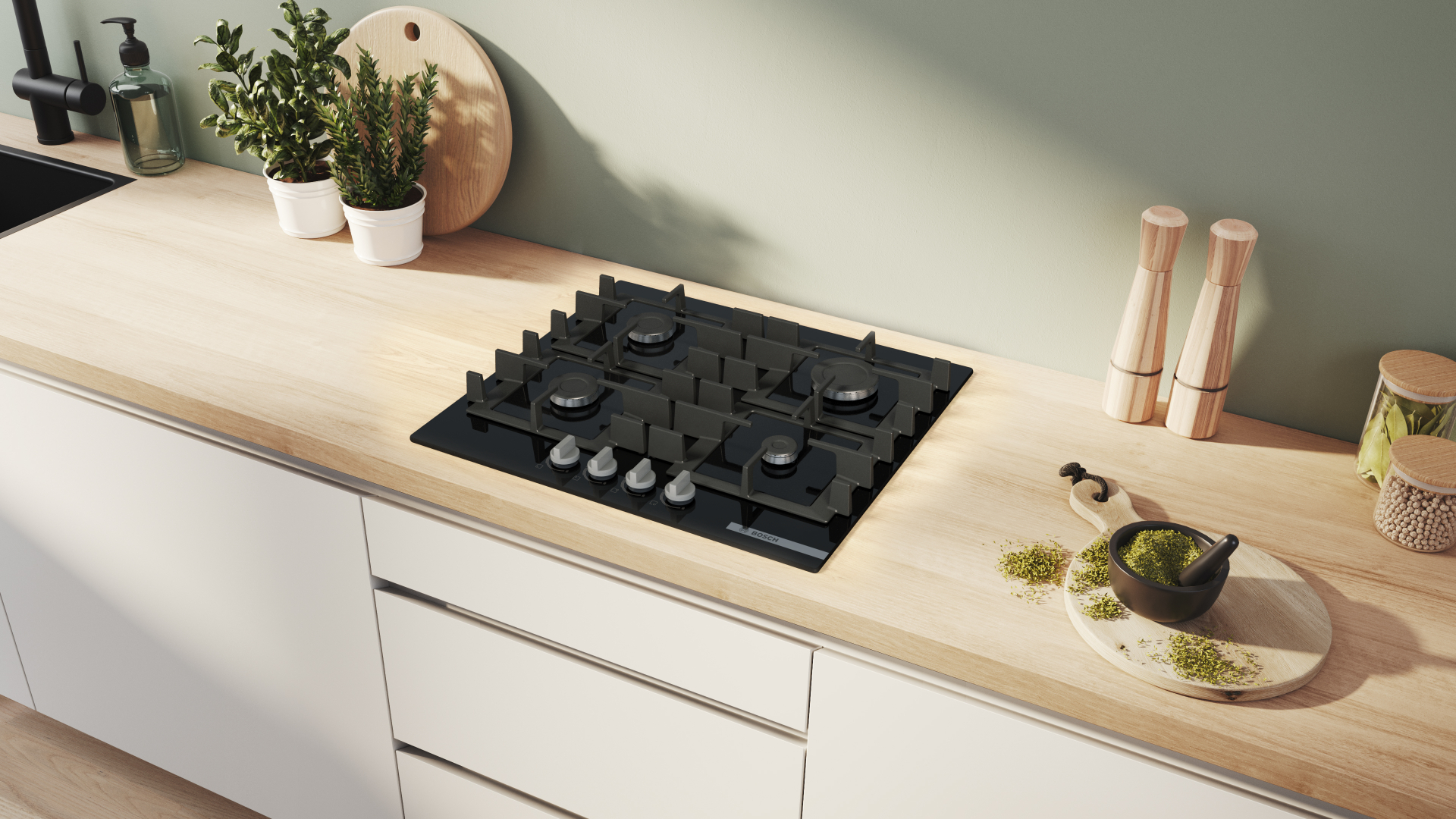 BOSCH SERIE 4 gaskookplaat - 60cm - PNP6B6K40