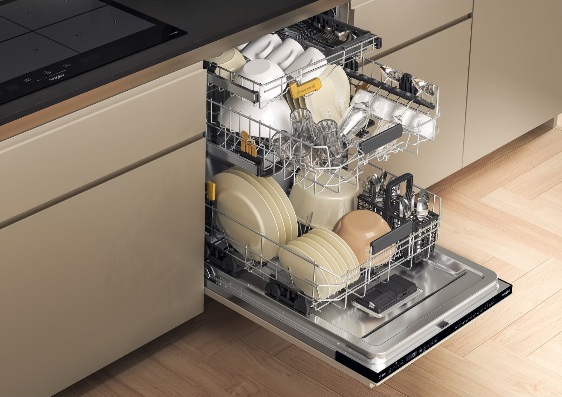 WHIRLPOOL vaatwasser volledig integreerbaar - WH8IPB14AM6L0