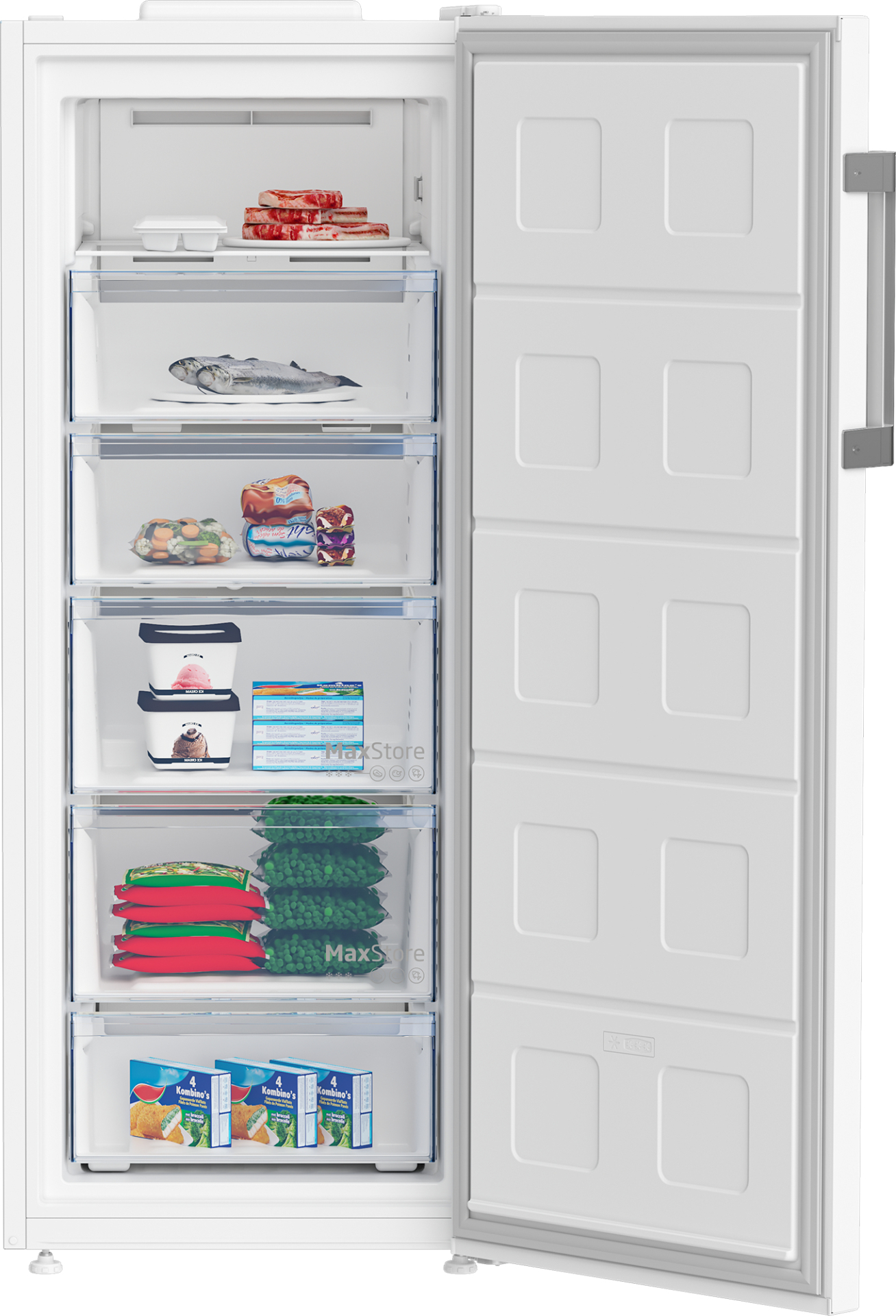 BEKO vrijstaande vriezer - 152cm - B3RFNE274W