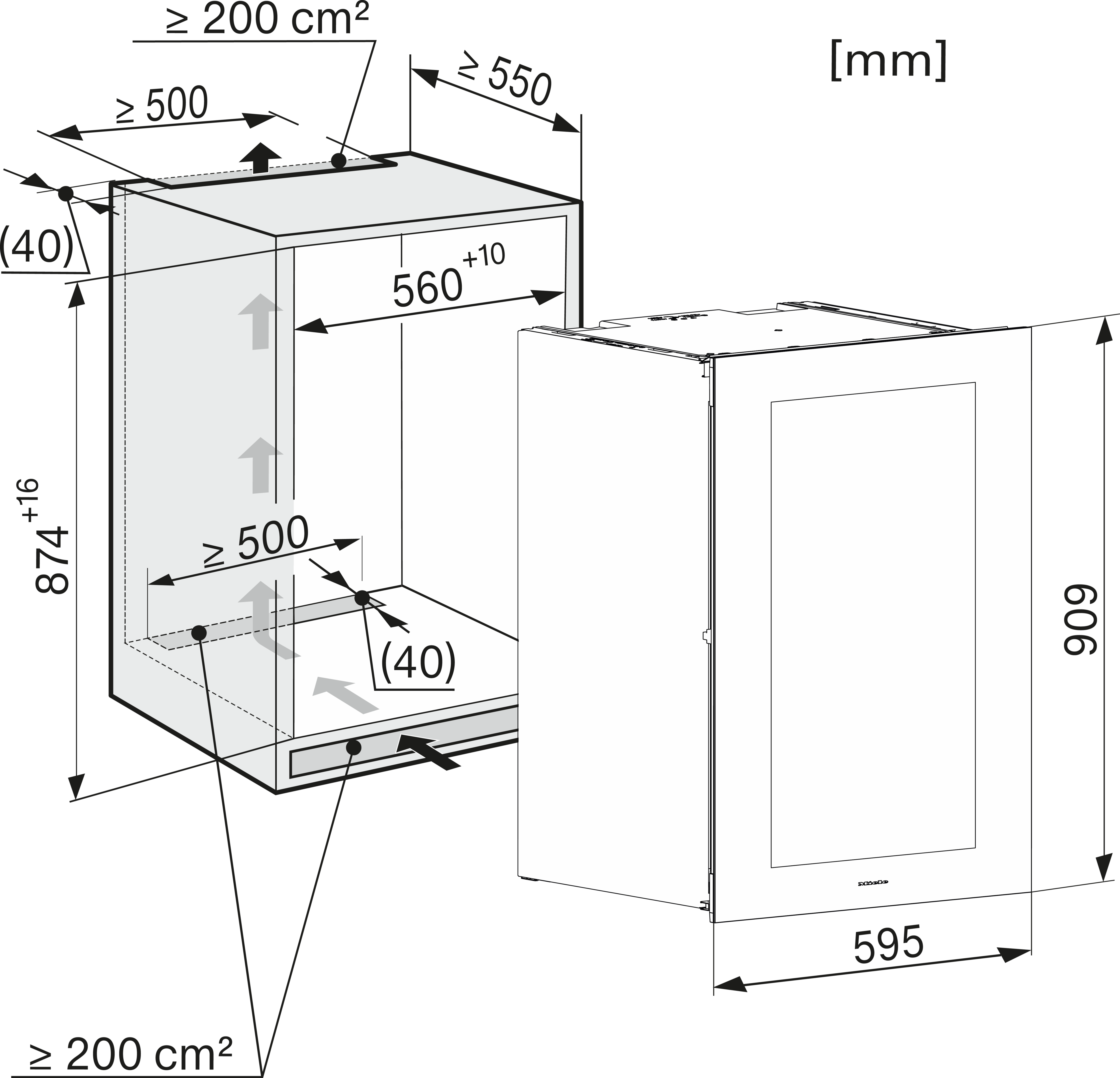MIELE Inbouw wijnklimaatkast - KWT6422IG-1GRGR