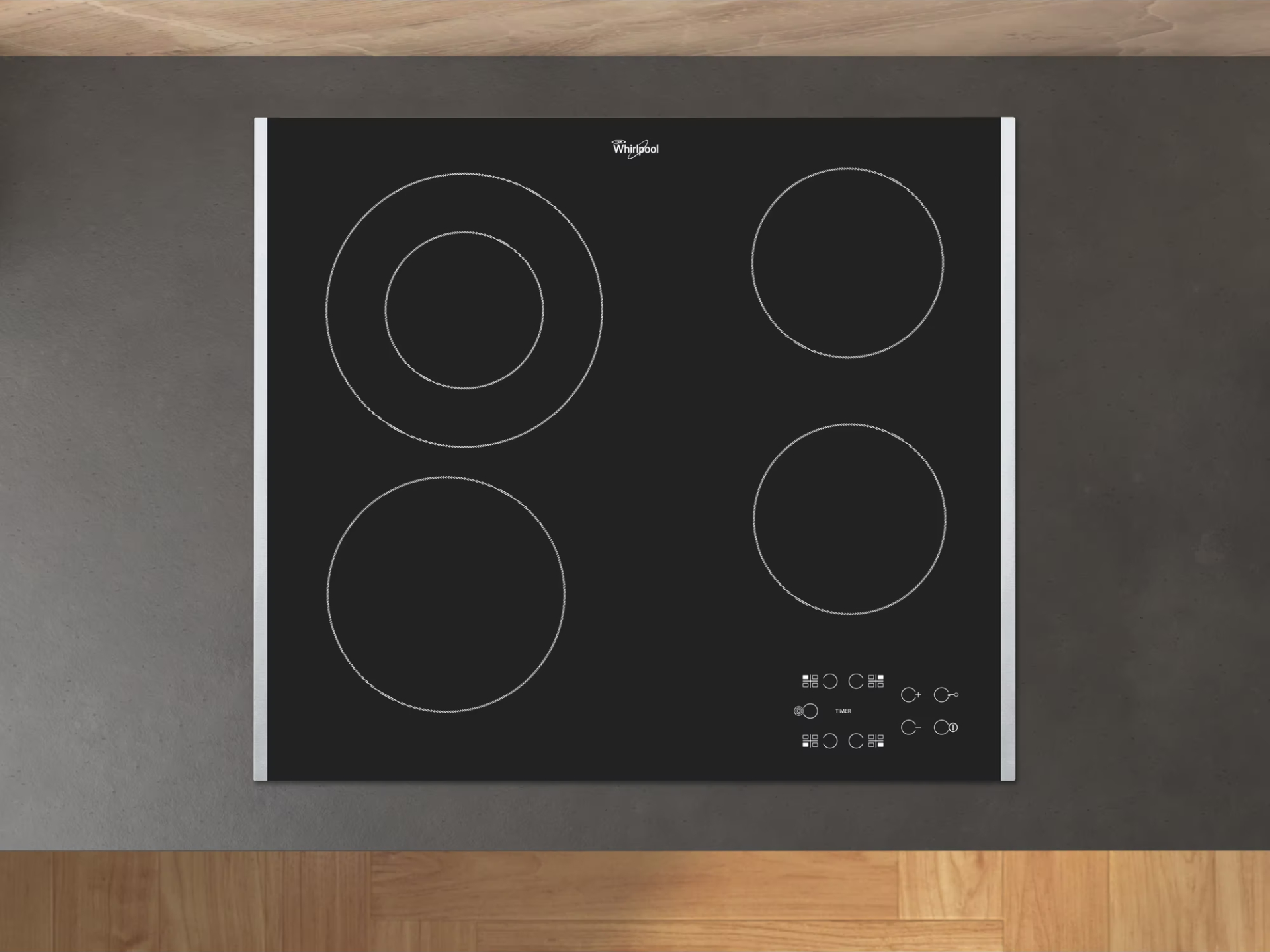 WHIRLPOOL vitrokeramische kookplaat - 58cm - AKT8130LX