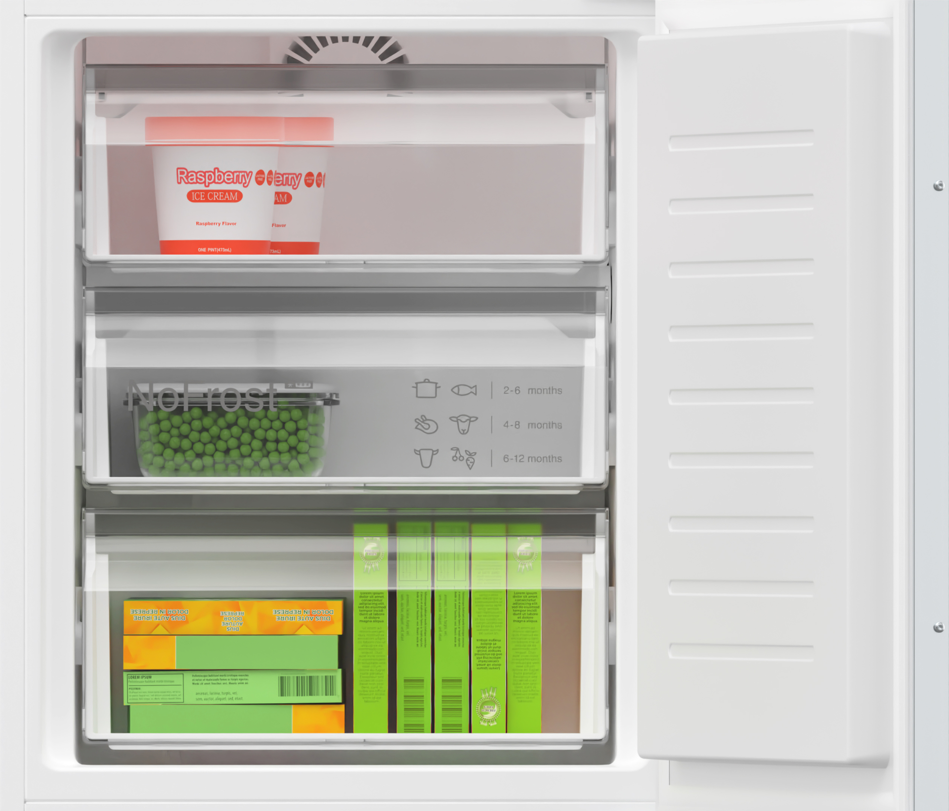 BOSCH SERIE 4 Inbouw koel-vriescombinatie - KIN86VFE0
