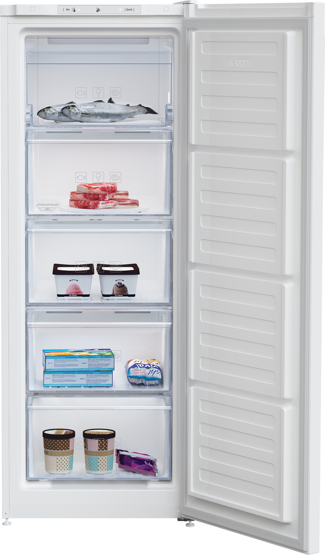 BEKO vrijstaande vriezer - 145cm - RFNM200E40WN