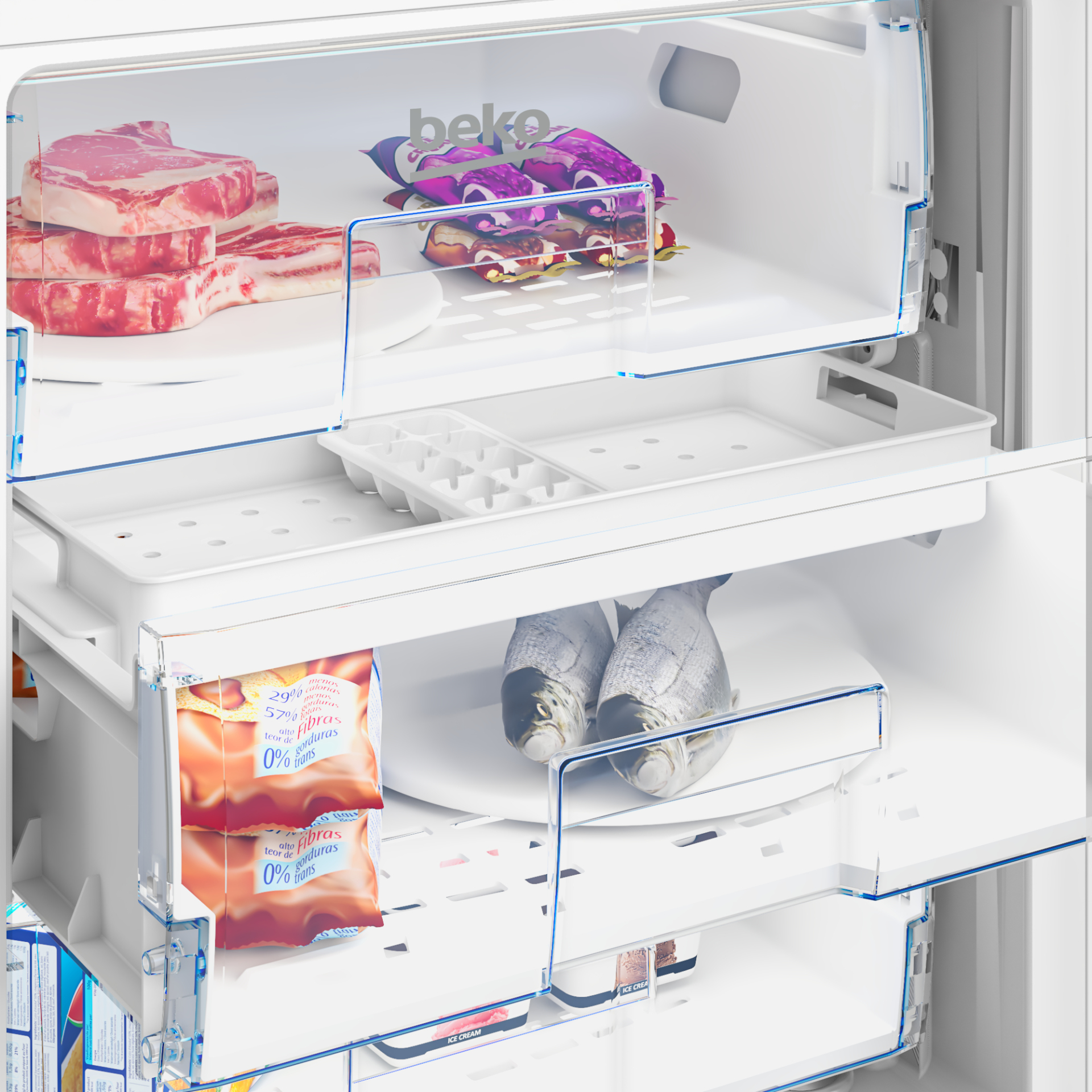BEKO onderbouw vriezer - BU1204N