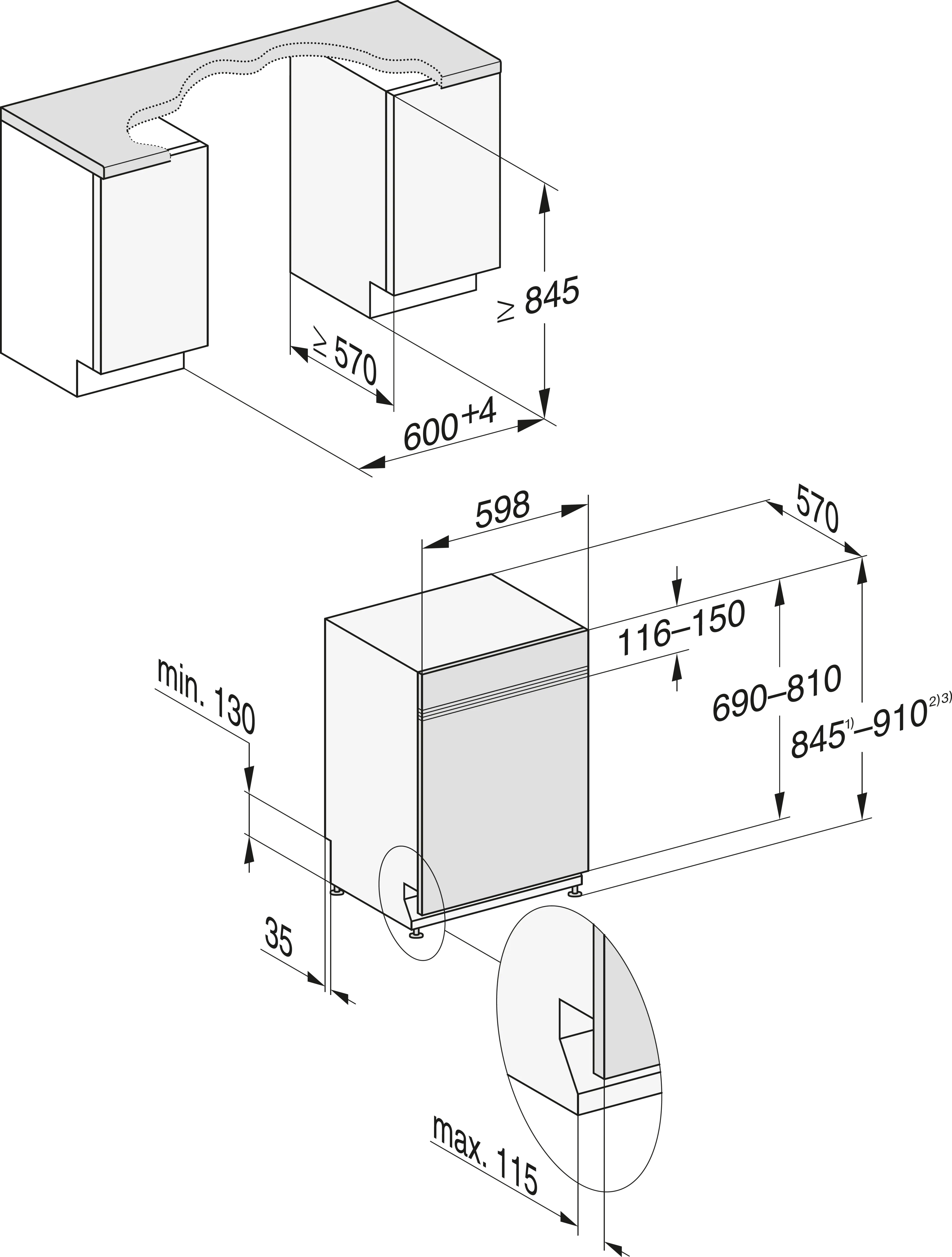 MIELE vaatwasser met bedieningspaneel - G5817SCIXXLACTIVEPLUSBW