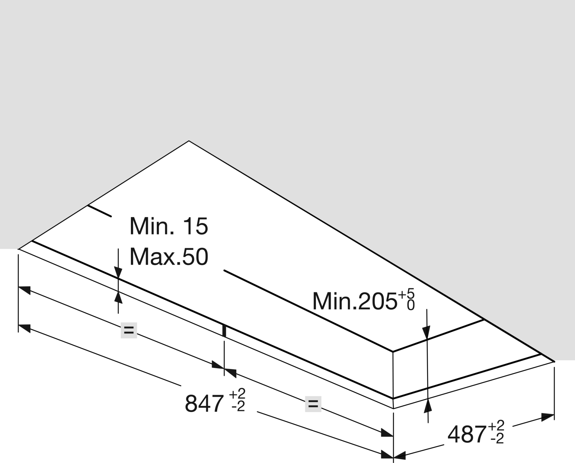 ATAG plafonddampkap - 90cm - CU9095MX