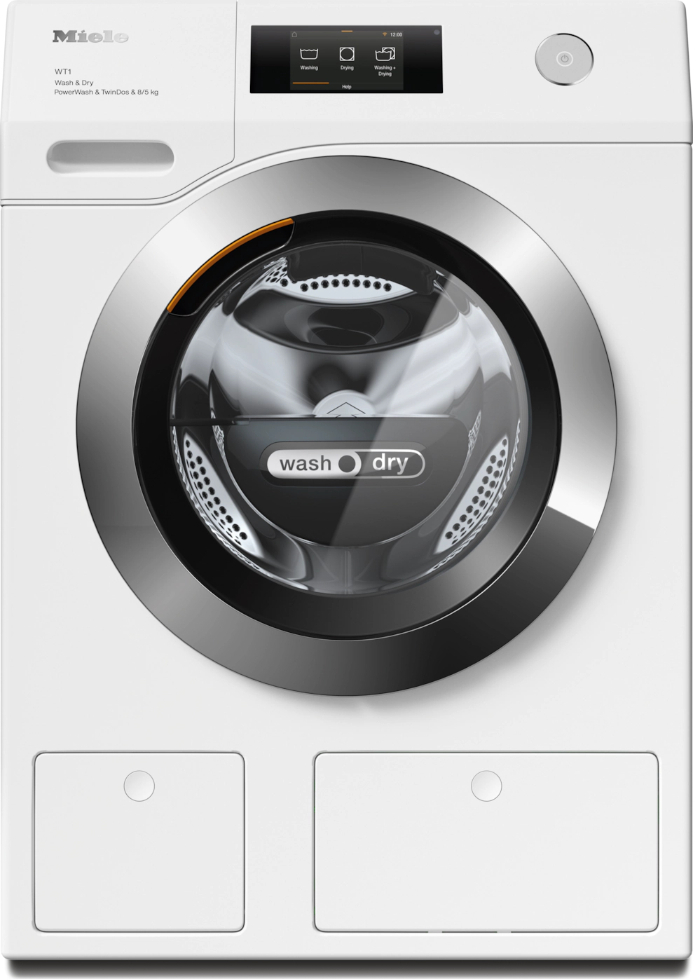 MIELE STANDARD CHROME EDITION was- droogcombinatie - WTR870WPM