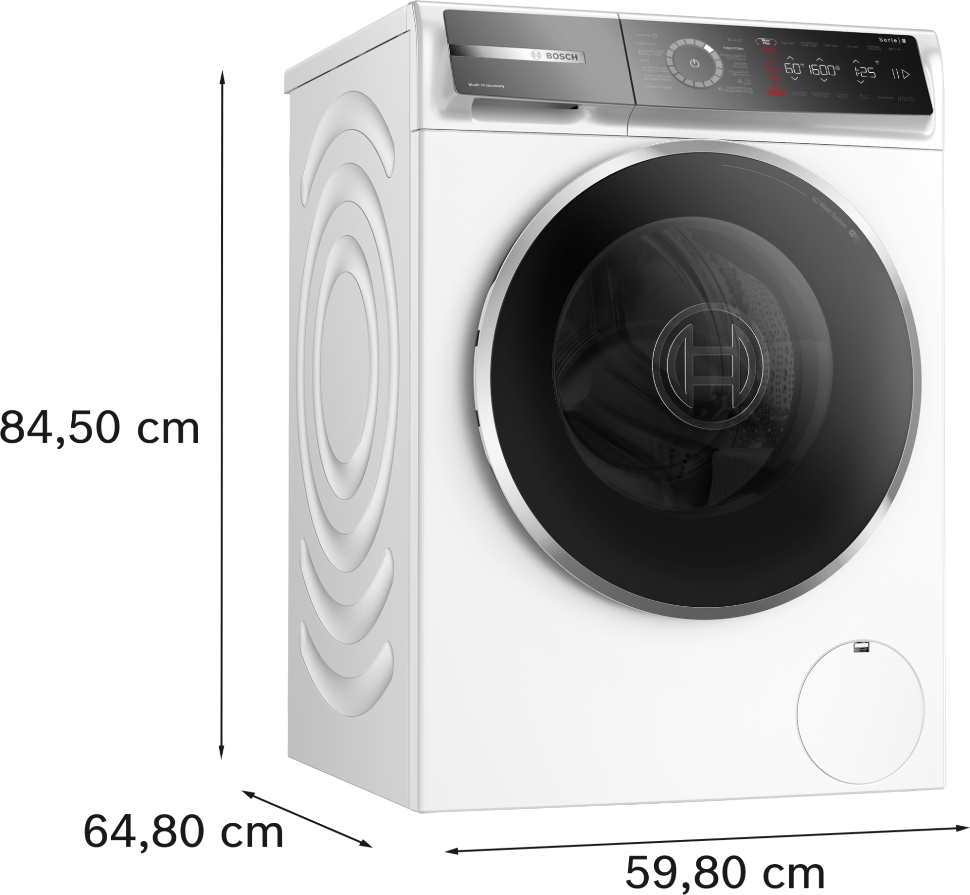 BOSCH SERIE 8 Wasmachine 10 kg - WGB2560WFG