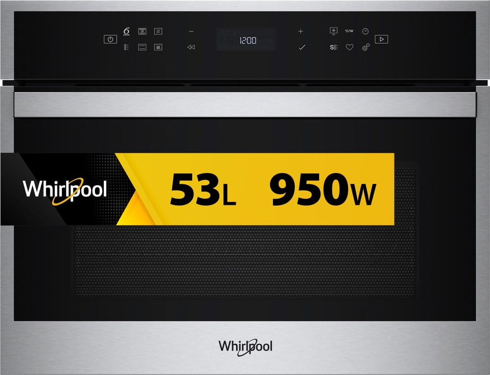 WHIRLPOOL multifunctionele oven met microgolfoven - 45cm - WCW6O7HTB