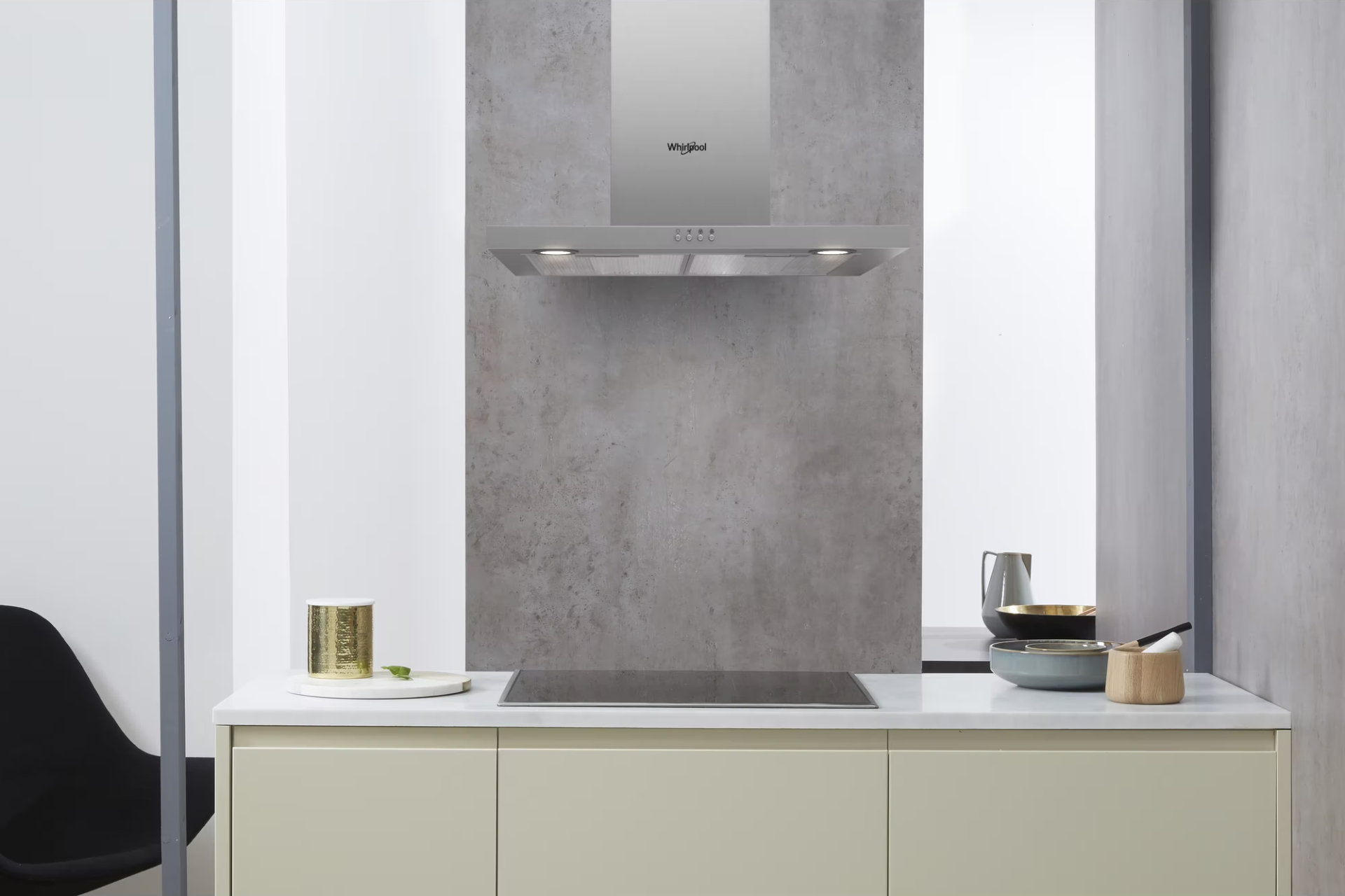 WHIRLPOOL wandschouwdampkap - 60cm - AKR5583IX