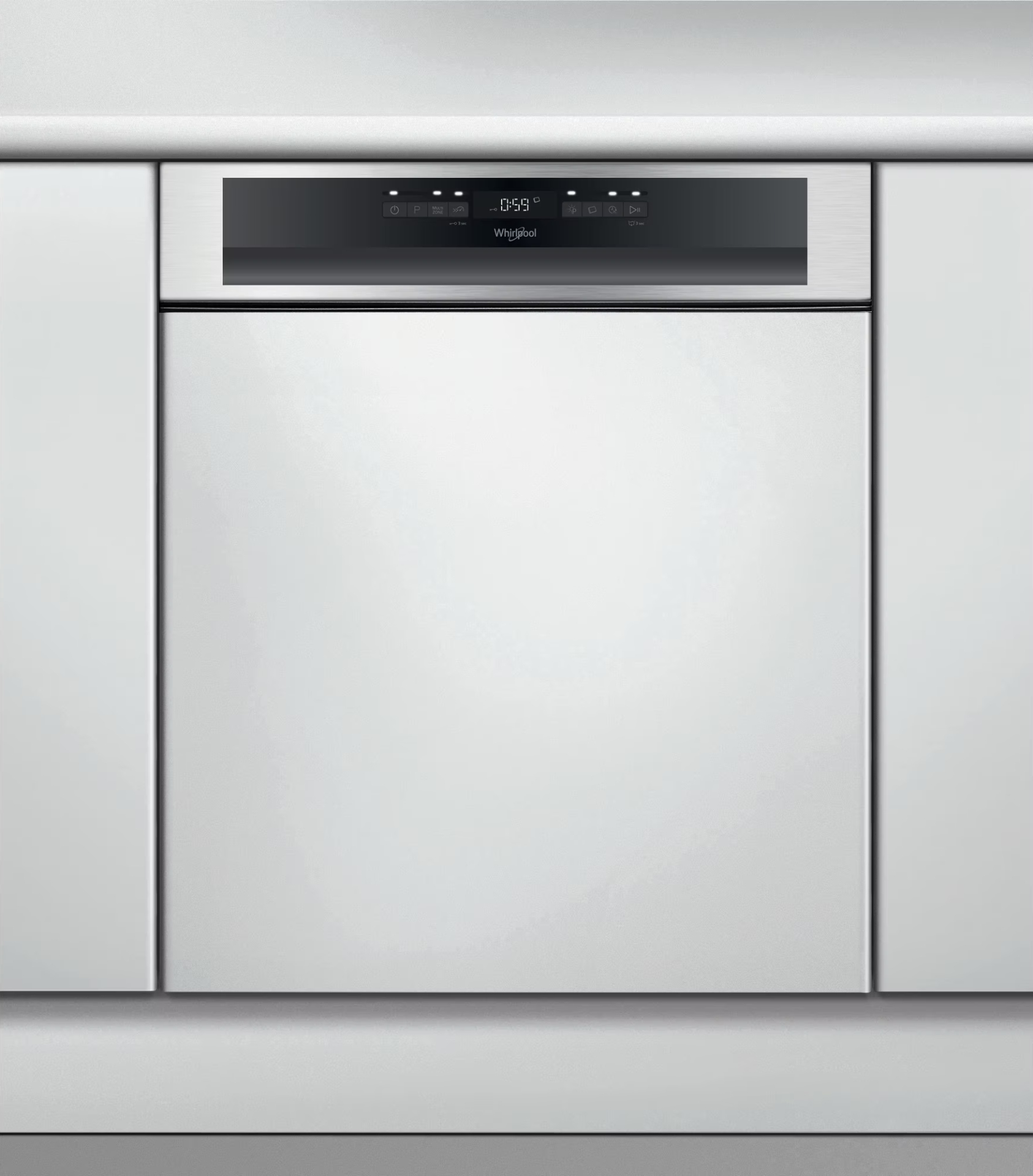 WHIRLPOOL vaatwasser met bedieningspaneel - WBO3T133PFX